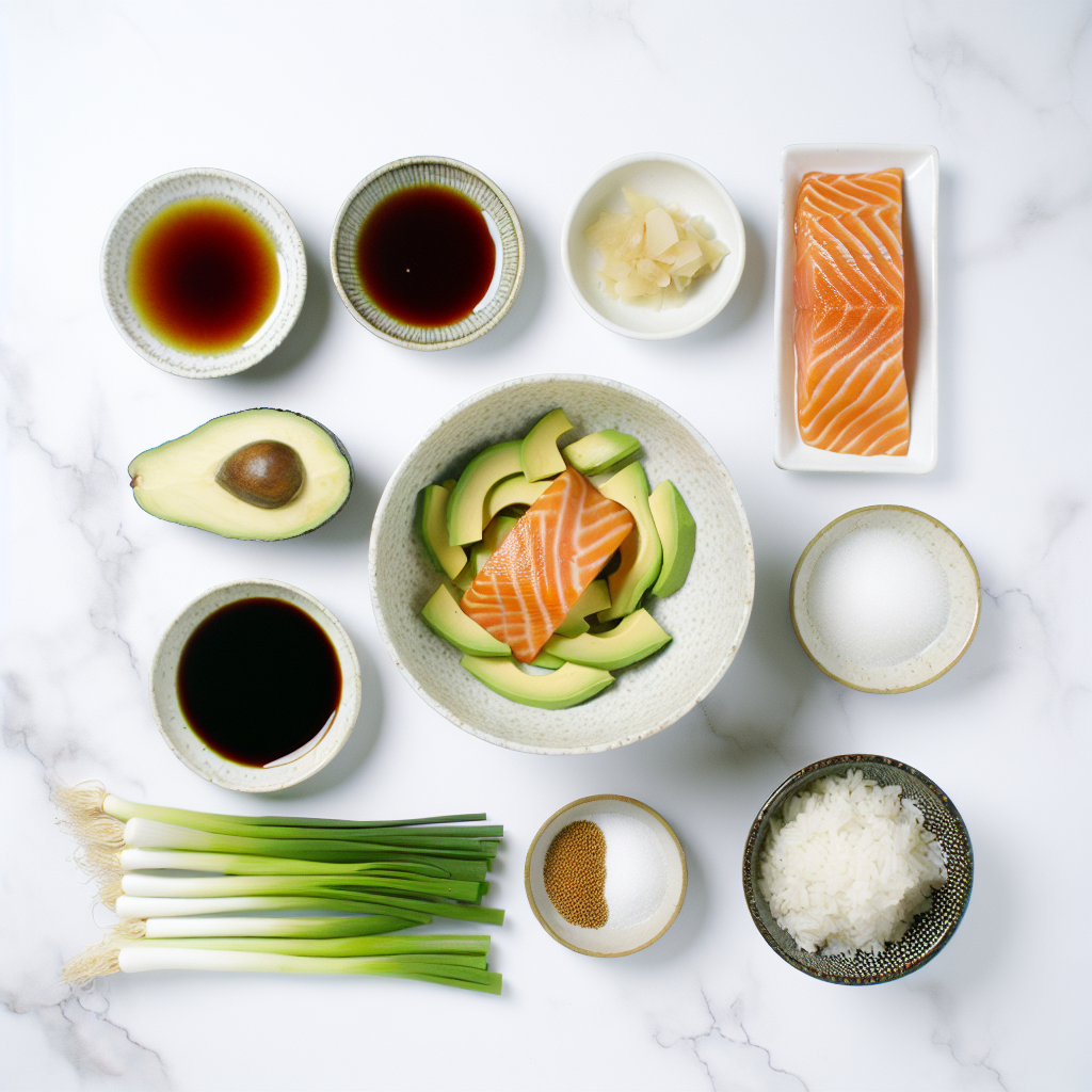 Teriyaki Salmon Avocado Stack Recipe - Recipe Image