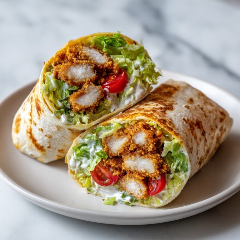Hot Honey Chicken Caesar Wrap Recipe