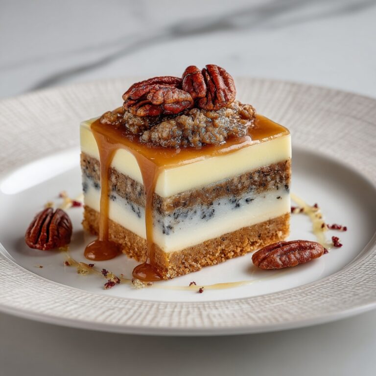Caramel Pecan Lasagna Squares Recipe