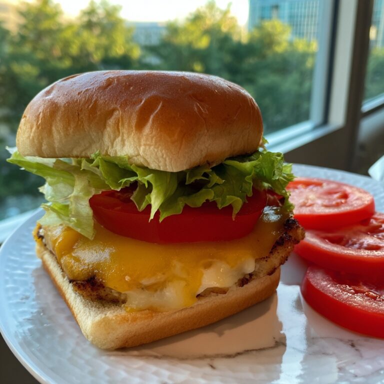Cheddar Ranch Chicken Burgers Recipe