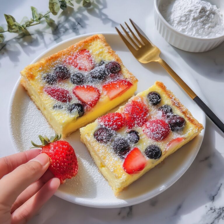 Air Fryer Yogurt Custard Toast with Berries Recipe
