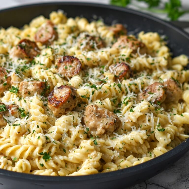 Creamy Pepper Jack Chicken & Sausage Pasta Recipe