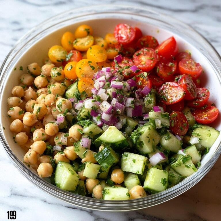 Fresh Chickpea and Vegetable Salad Recipe