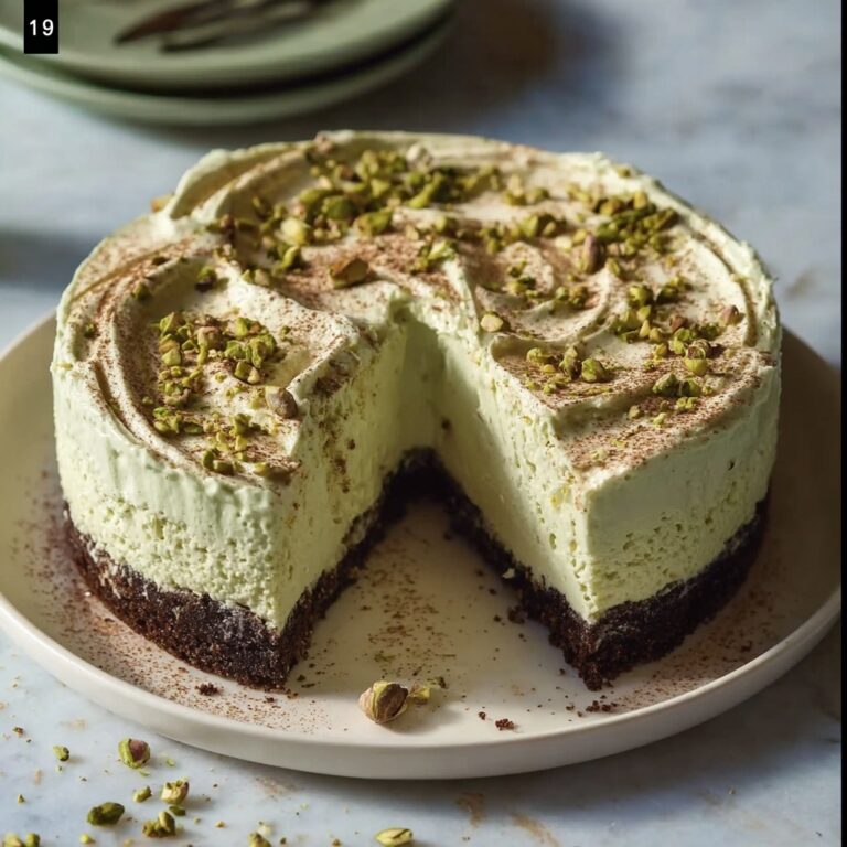 No-Bake Pistachio Cheesecake — Creamy, Nutty, and Oven-Free Recipe