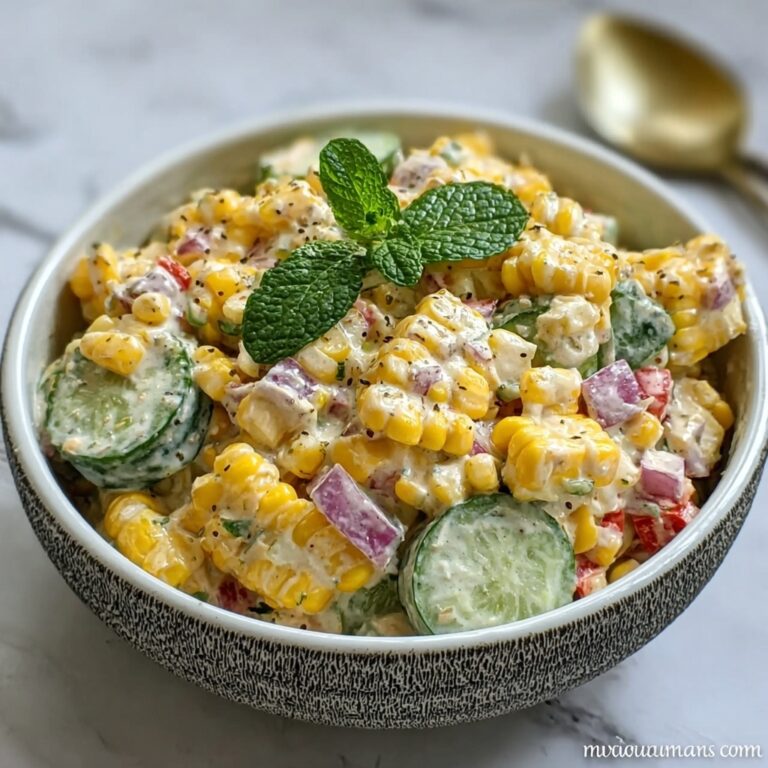 Street Corn Creamy Cucumber Salad – Fresh, Easy & Flavorful Recipe