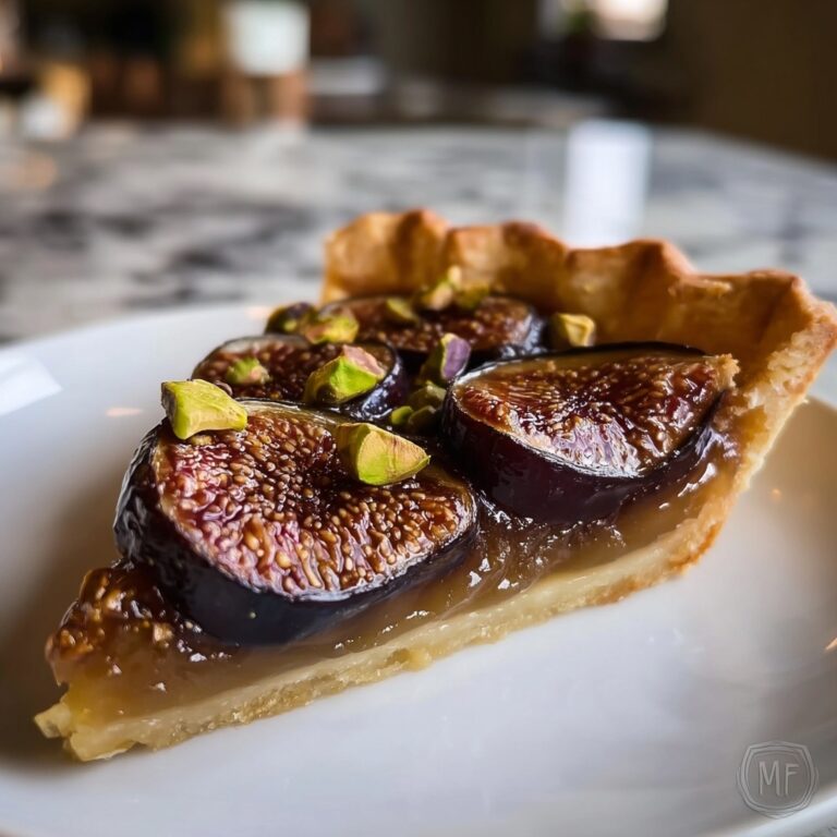 Salted Honey & Pistachio Fig Tarte Tatin Recipe