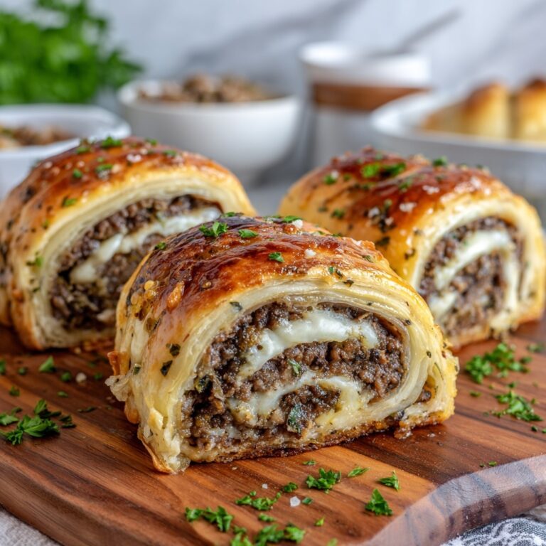 Garlic Butter Cheeseburger Rollups: Easy Family Pleaser Recipe