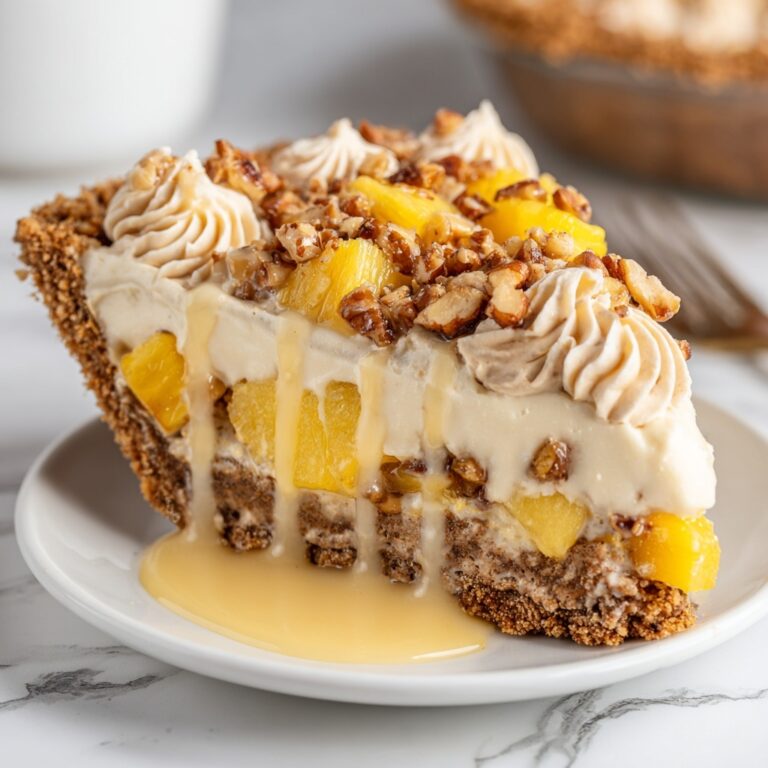 Pineapple Upside-Down Cheesecake with White Chocolate and Pecans Recipe