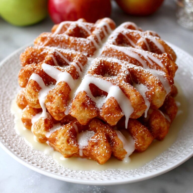 Mini Apple Fritter Waffle Donuts Recipe