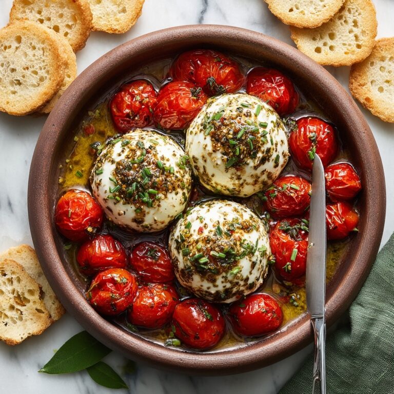 Roasted Burrata Caprese Dip with Balsamic Glaze Recipe