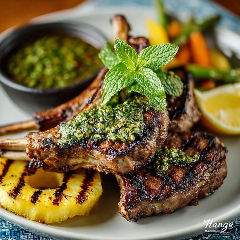 Lamb Chops with Mint Chimichurri Recipe
