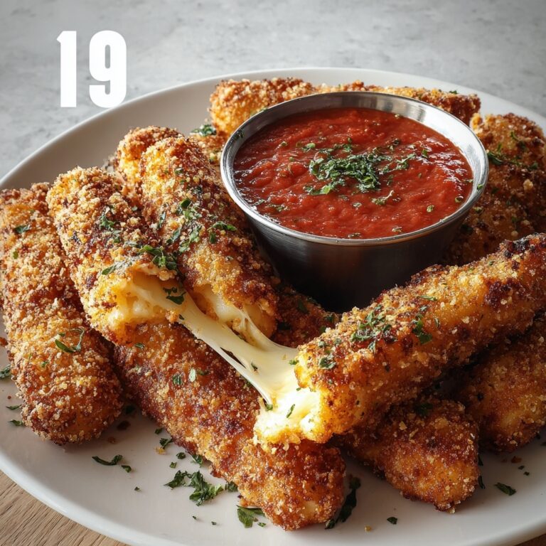 Cheesy Mozzarella Sticks with Herb-Infused Crunch Recipe