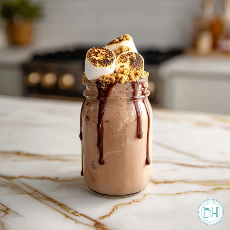 S’mores Protein Shake (with Sugar-Free Marshmallows) Recipe