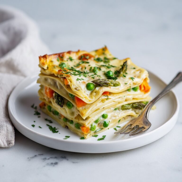 Spring Veggie Alfredo Lasagna Recipe