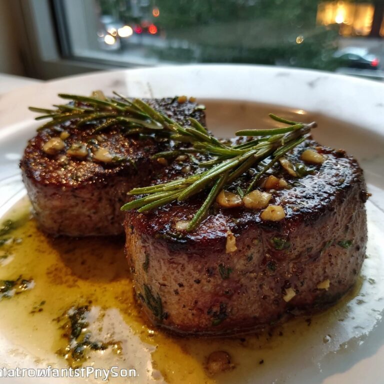 Filet Mignon with Garlic and Rosemary: A Simple and Elegant Recipe