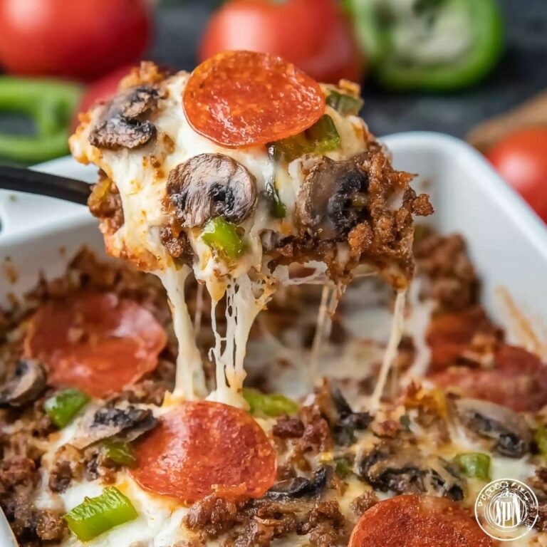Low Carb Pizza Casserole Recipe