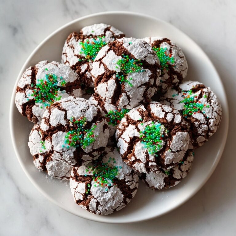 Vegan Grinch Crinkle Cookies Recipe
