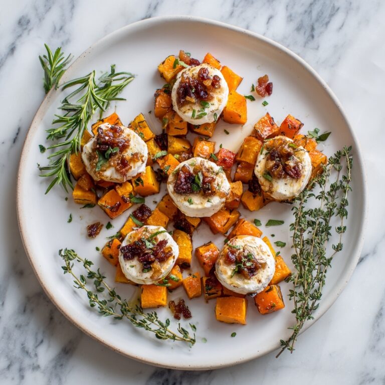 Caramelized Butternut Squash with Brie, Toasted Pecans & Hot Honey Recipe