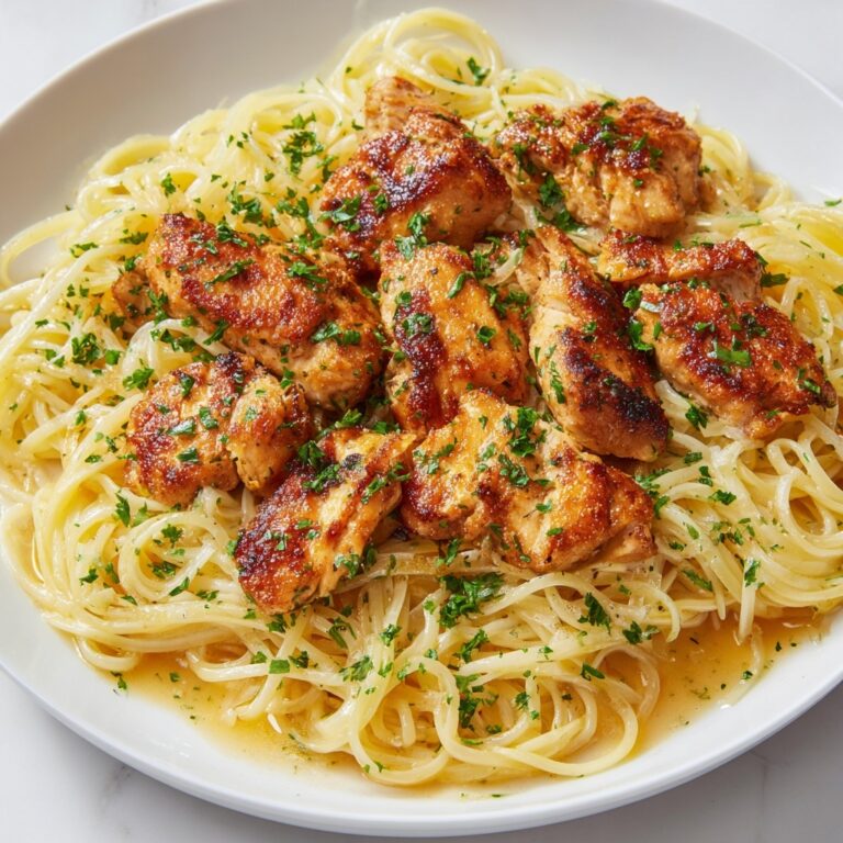 Creamy Chicken Scampi with Garlic, White Wine, and Parsley Recipe
