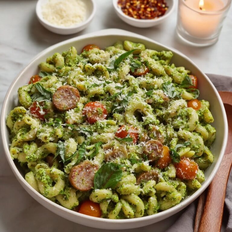 Chicken Sausage Pesto Pasta – Easy Weeknight Comfort Food Recipe