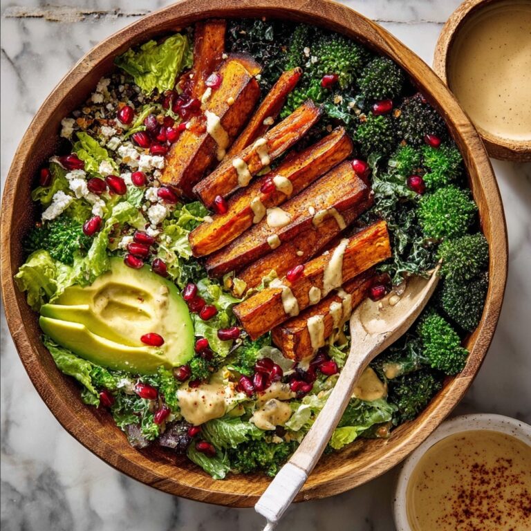 Mean Green Salad with Tahini Miso Dressing Recipe