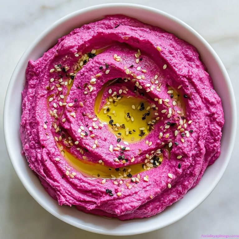 Fresh Roasted Radish Hummus with Sesame Garnish Recipe