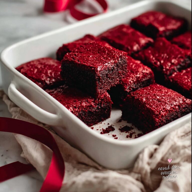 Easy Gluten Free Red Velvet Brownies Recipe