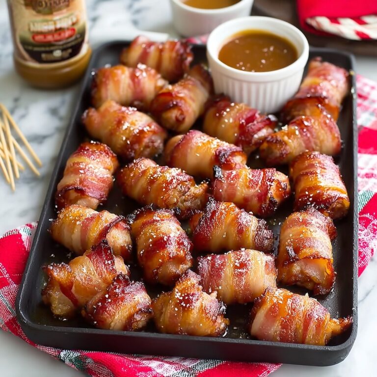 Bacon Wrapped Smokies with Maple Syrup Recipe