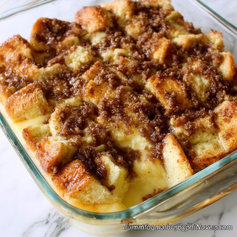 Classic Bread Pudding with Vanilla Sauce Recipe