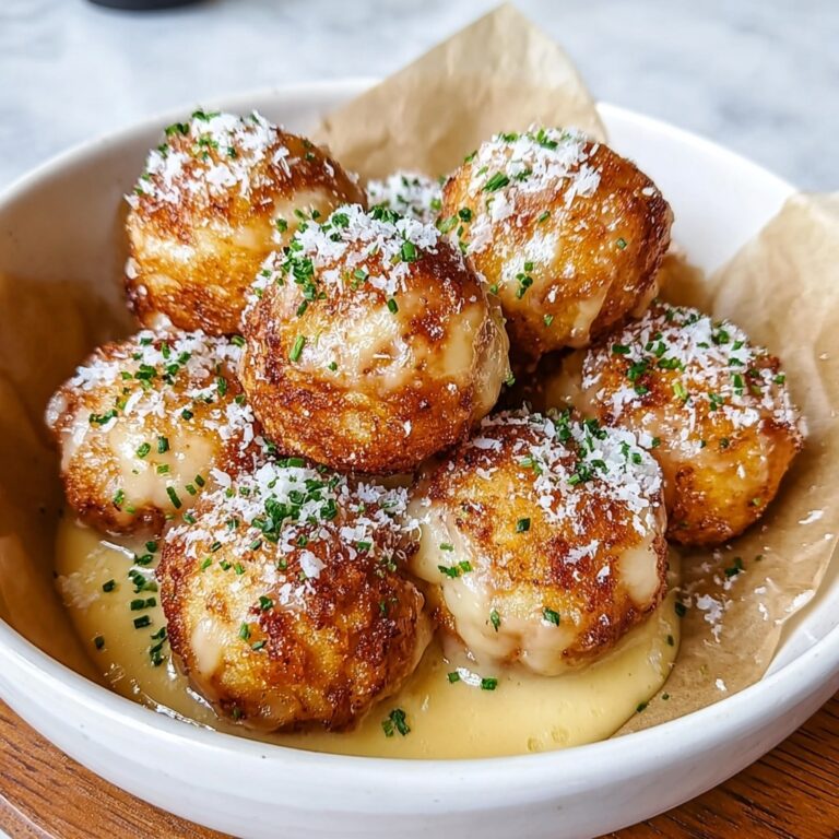 Crispy Parmesan Garlic Potato Balls Recipe