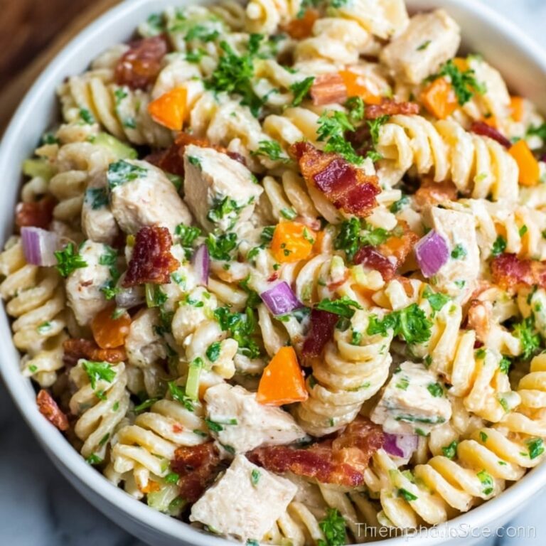 Chicken Turkey Bacon Ranch Pasta Salad Recipe