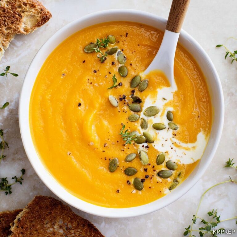 Roasted Butternut Squash Soup Recipe