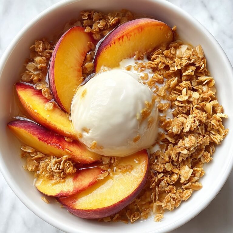 Peach Rhubarb Crisp Recipe