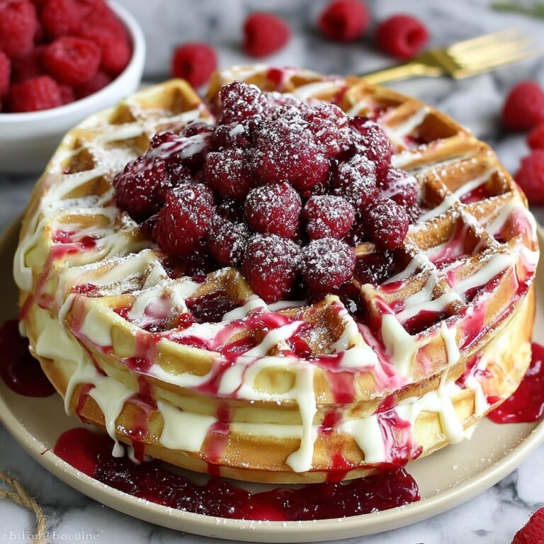 Red Velvet Marble Waffles Recipe