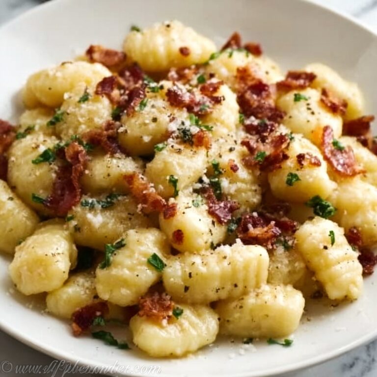 Creamy Beef Carbonara with Gnocchi Recipe