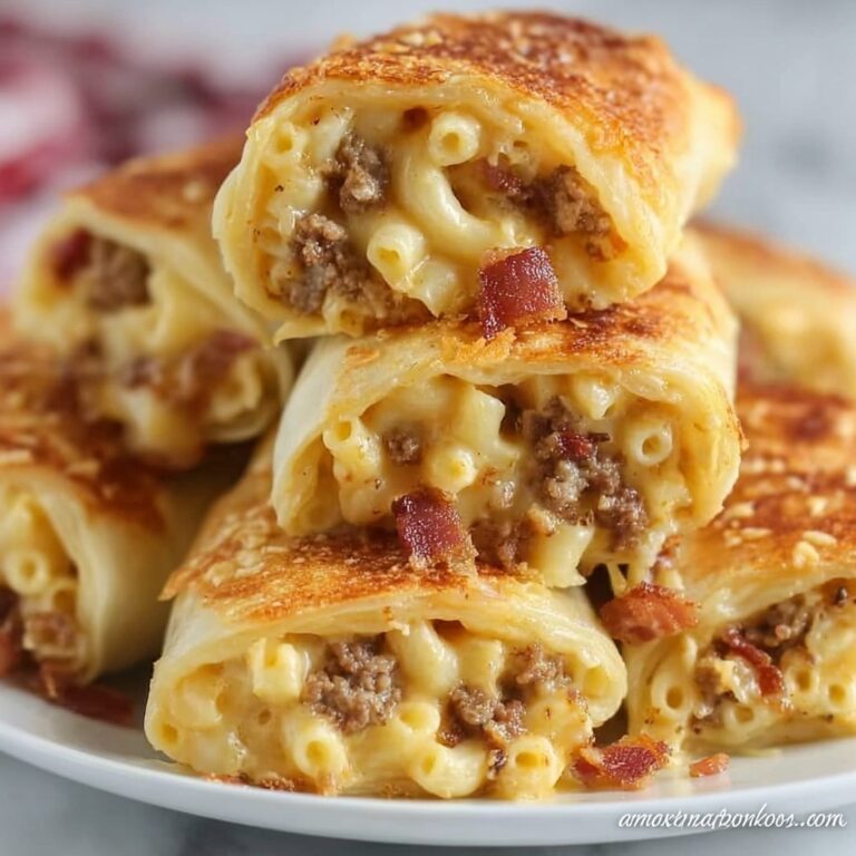 Mac and Cheese Bacon Burger Rolls Recipe