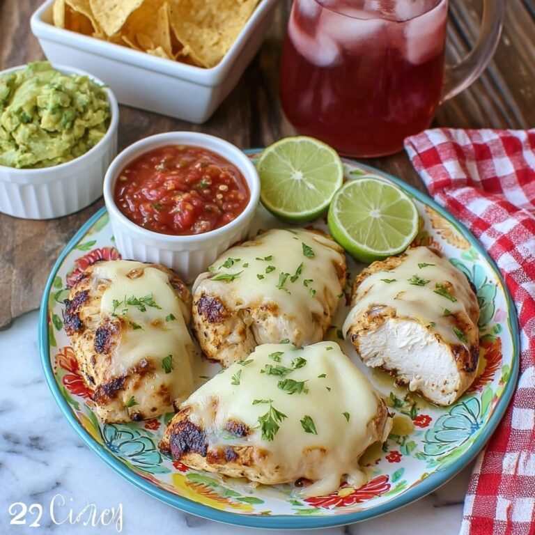 Grilled Salsa Verde Pepper Jack Chicken Recipe