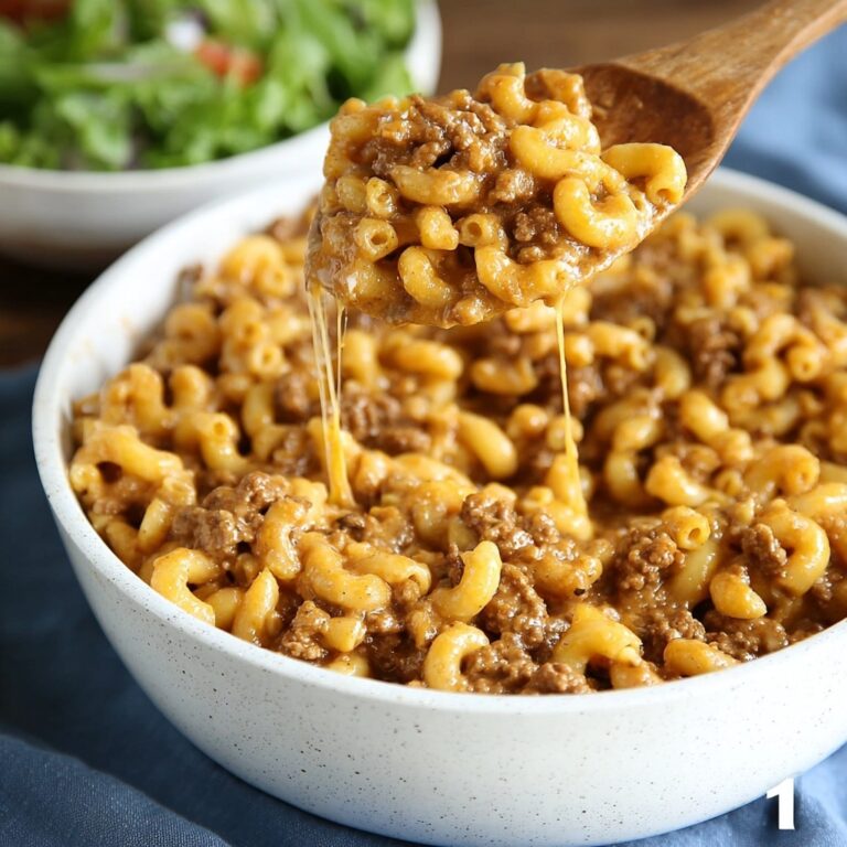 Cheesy Hamburger Skillet (Homemade Hamburger Helper) Recipe