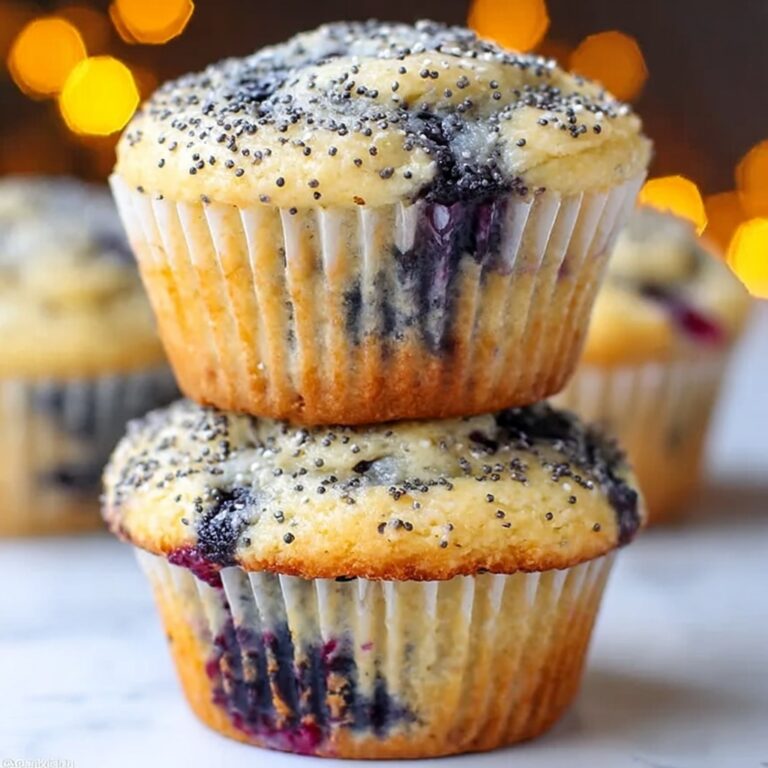 Sourdough Blueberry Lemon Poppy Seed Muffins Recipe
