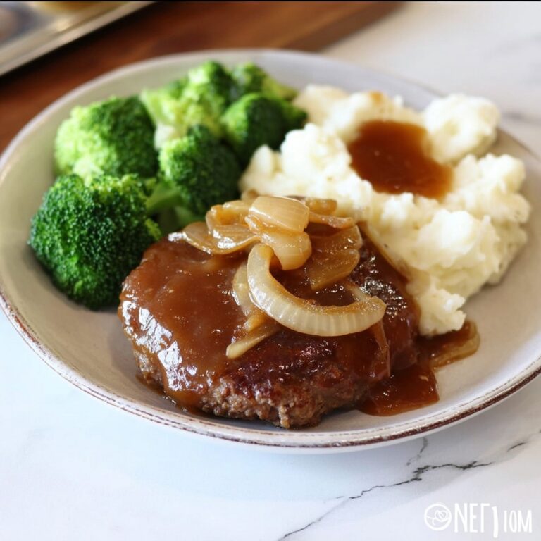 Easy Hamburger Steaks with Onion Gravy Recipe