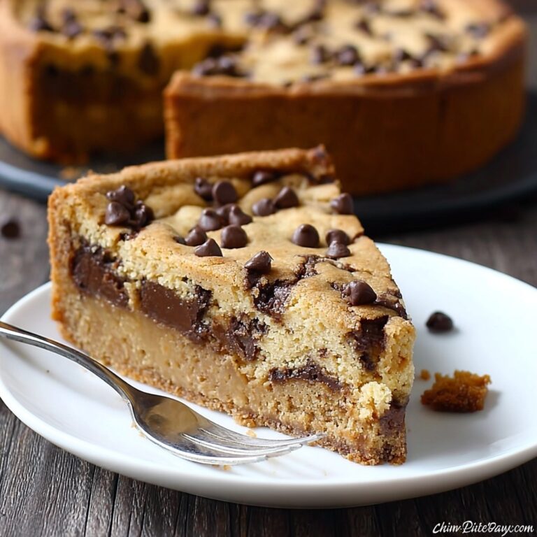 Deep Dish Chocolate Chip Cookie Pie Recipe