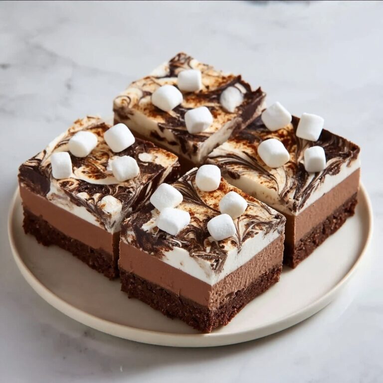 Cozy Hot Chocolate Cheesecake Bars Recipe