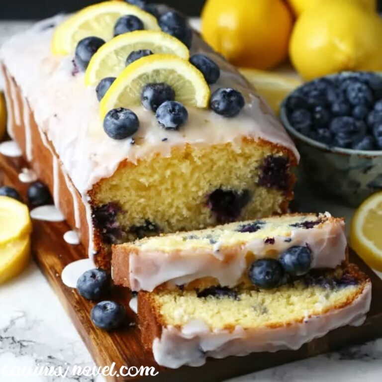 Lemon Blueberry Loaf with Zesty Glaze Recipe