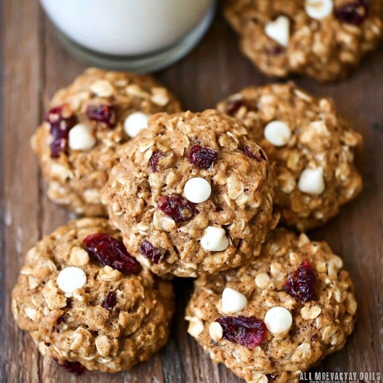 Healthy Breakfast Cookies with Chocolate Chips and Craisins Recipe