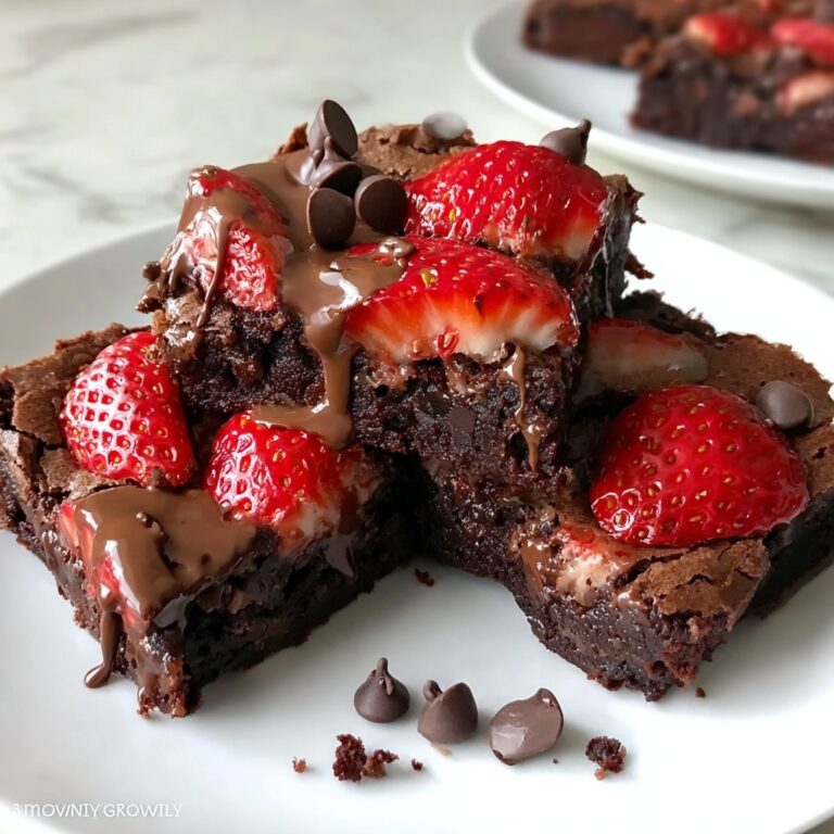 Chocolate Covered Strawberry Brownies Recipe