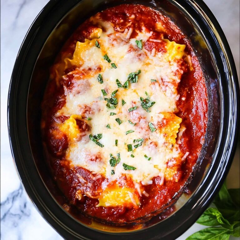 Crock Pot Cheesy Ravioli Recipe