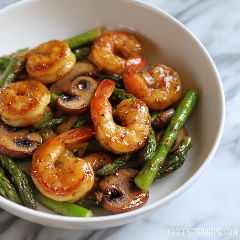 Shrimp and Asparagus Stir-Fry with Mushrooms Recipe