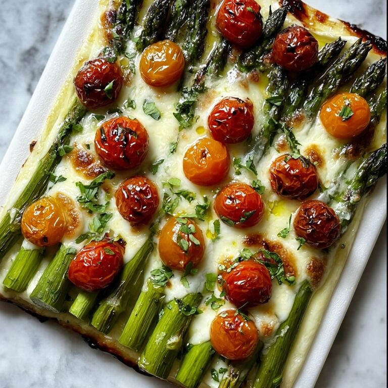 Oven Roasted Asparagus with Parmesan and Tomatoes Recipe