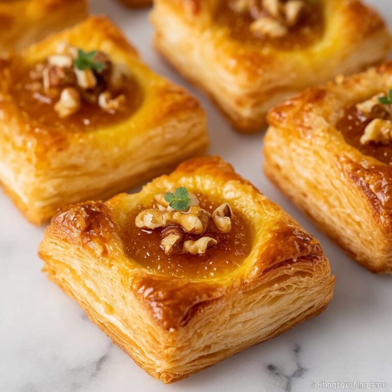 Apricot Goat Cheese Puff Pastry Tarts Recipe