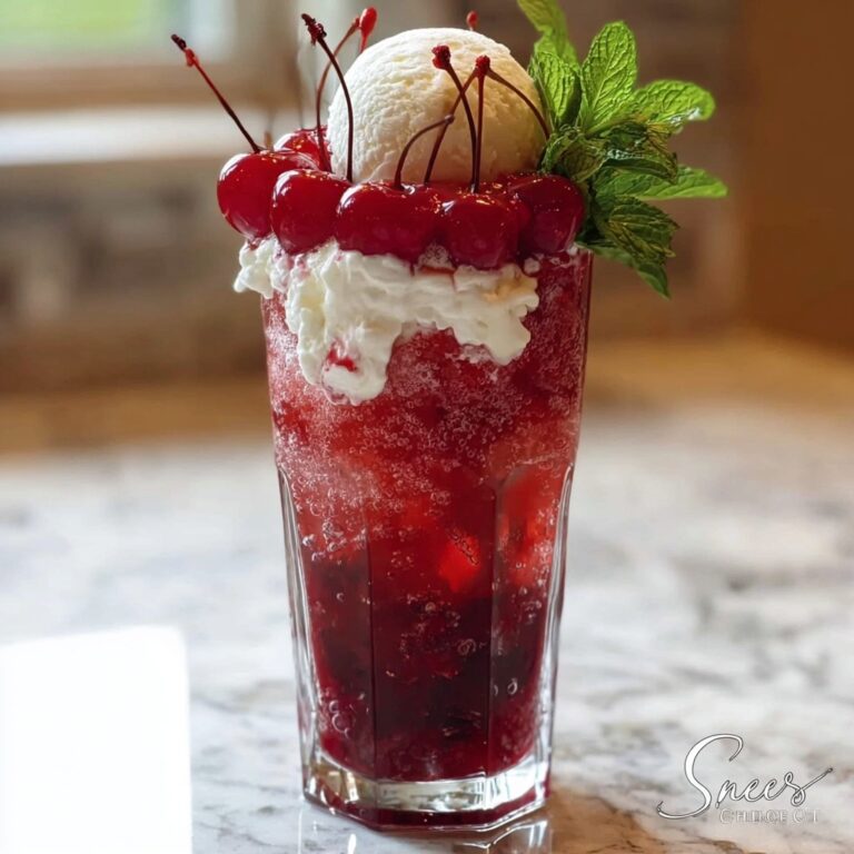 Cupid’s Potion Float: A Lovable Cherry Soda and Vanilla Ice Cream Treat Recipe